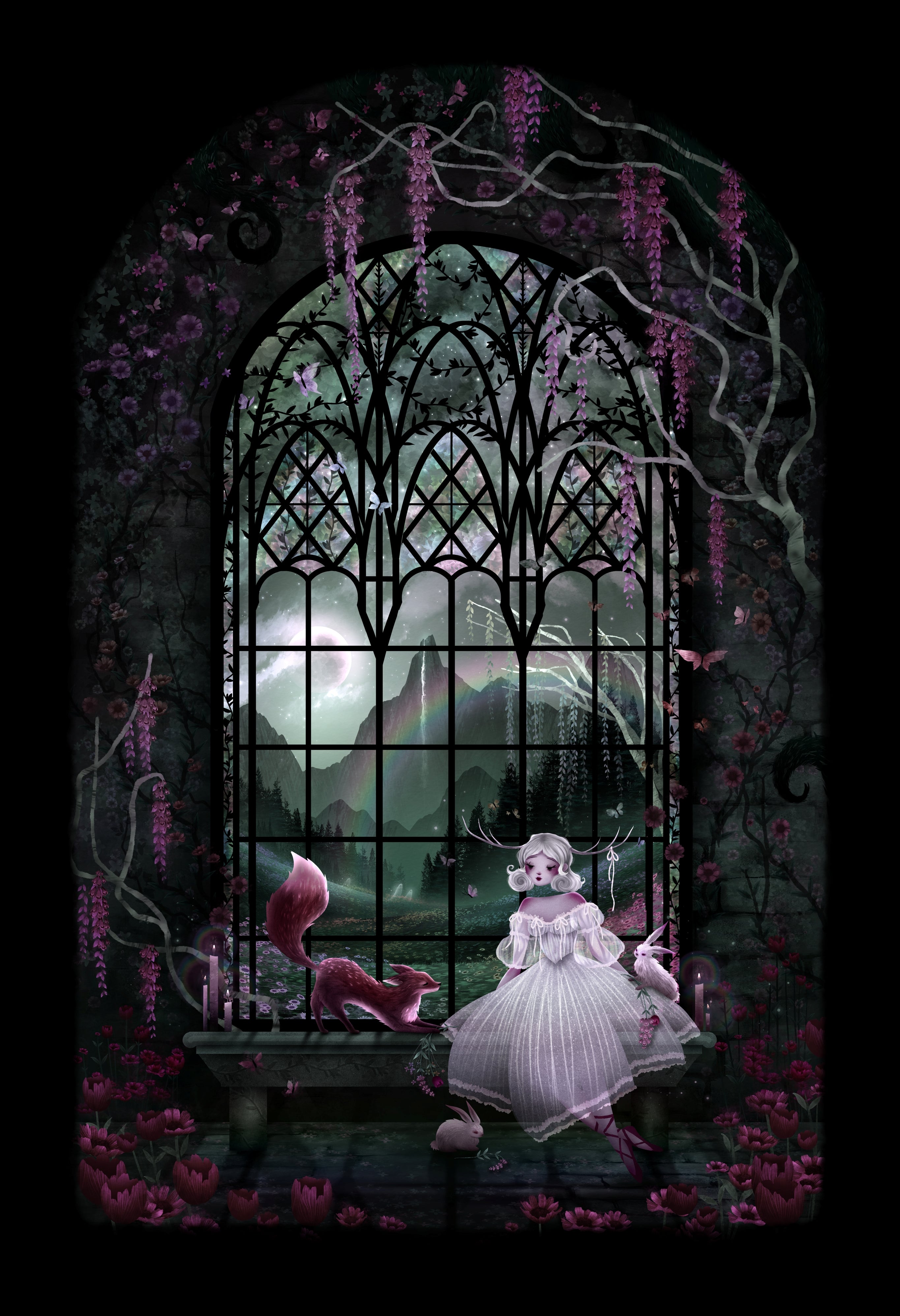 "Princess Asha's window" *Canvas* Limited Edition Giclee Wall Art Print