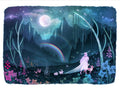 *Clearance*  11x14 "Asha in the Rainbow Meadows" Limited Edition Wall Art Print
