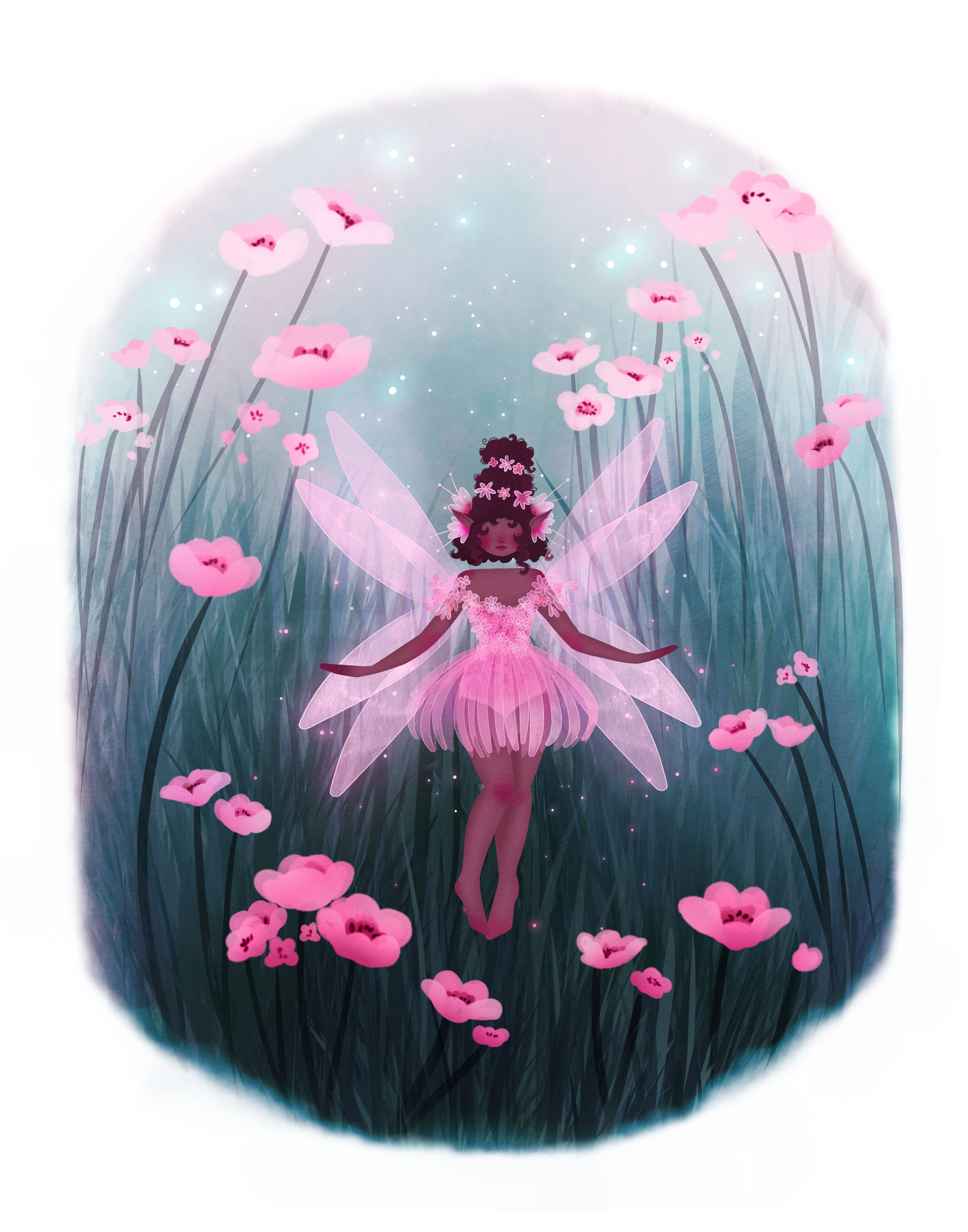 CLEARANCE "Little Pink Fairy" LIMITED EDITION Wall Art Print