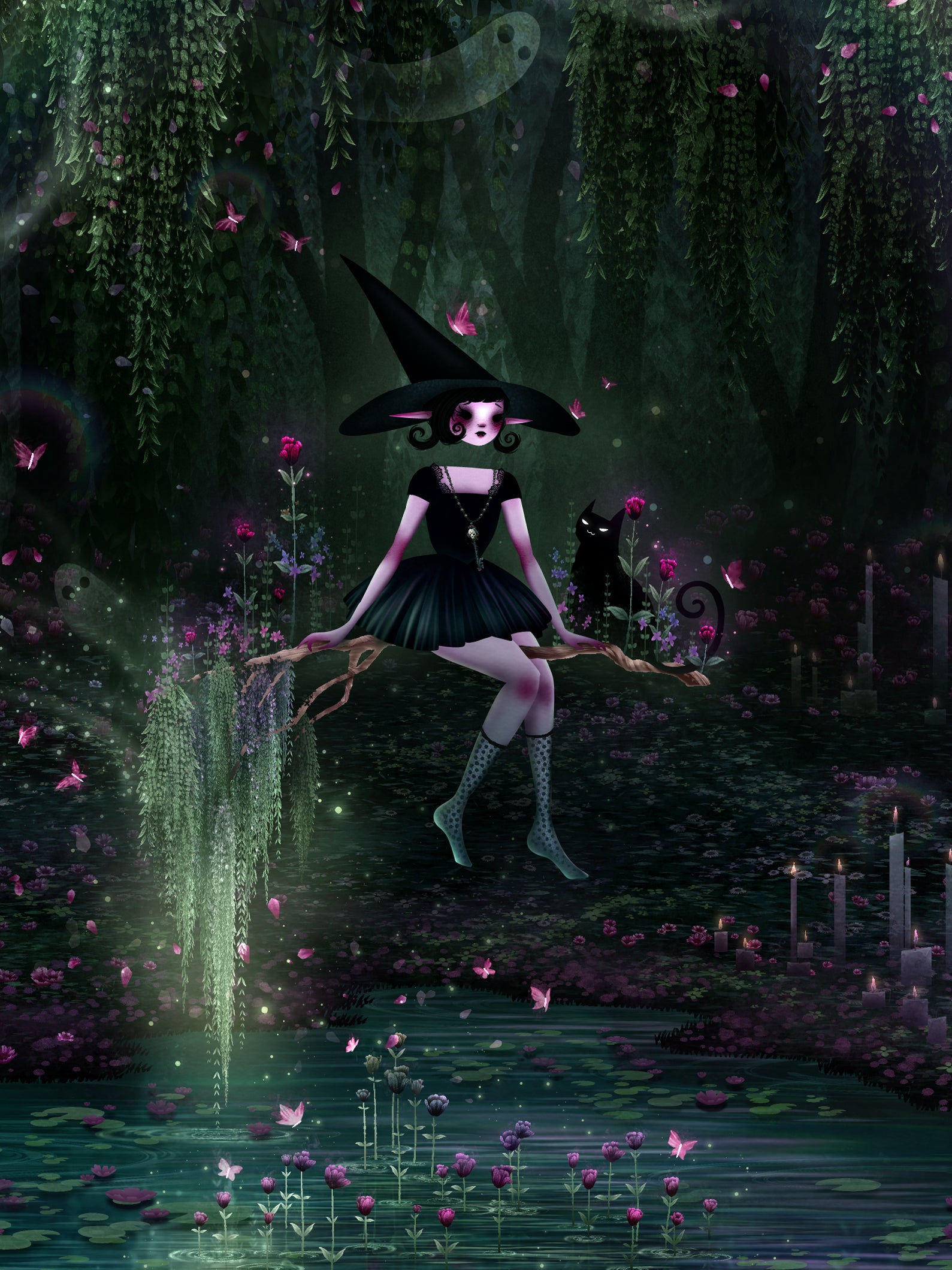 "The Well of the Willows" Limited Edition Wall Art Print