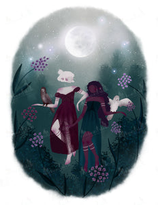 CLEARANCE "Celeste & Laila" LIMITED EDITION Wall Art Print